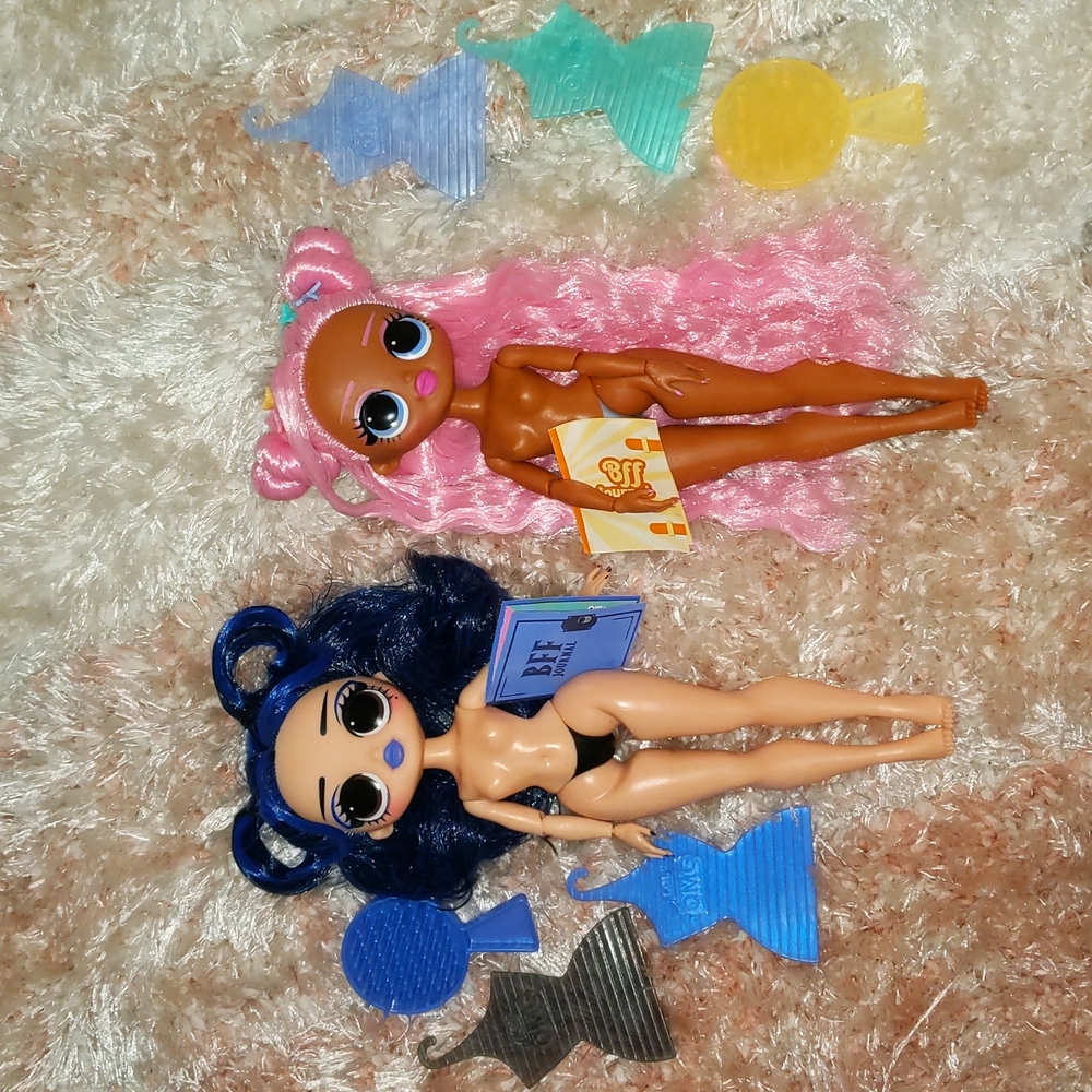 Nude LOL OMG Dolls Moonlight BB and Sunshine Gurl